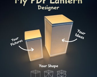 My PDF Lantern Designer – Customizable, Printable Lantern Template for Unique Decor