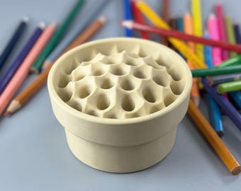 Personalized 3D Printed Pencil Holder | Custom Desk Organizer for Kids Storage
