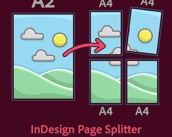 InDesign Page Splitter Script - Teilen Sie große Seiten einfach in kleinere Abschnitte auf