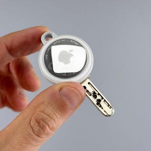 AirTag-nyckelhållare – Minimalistisk Apple AirTag-nyckelring – Enkel nyckelhållare för Kaba – Ny hemteknikgåva – 4-pack