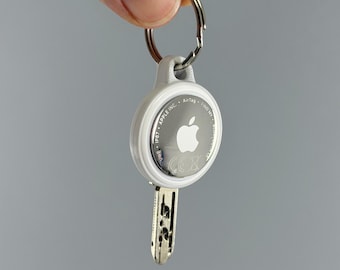 AirTag-Schlüsselhalter – Minimalistischer Schlüsselanhänger für einen einzelnen Schlüssel (4er-Pack)