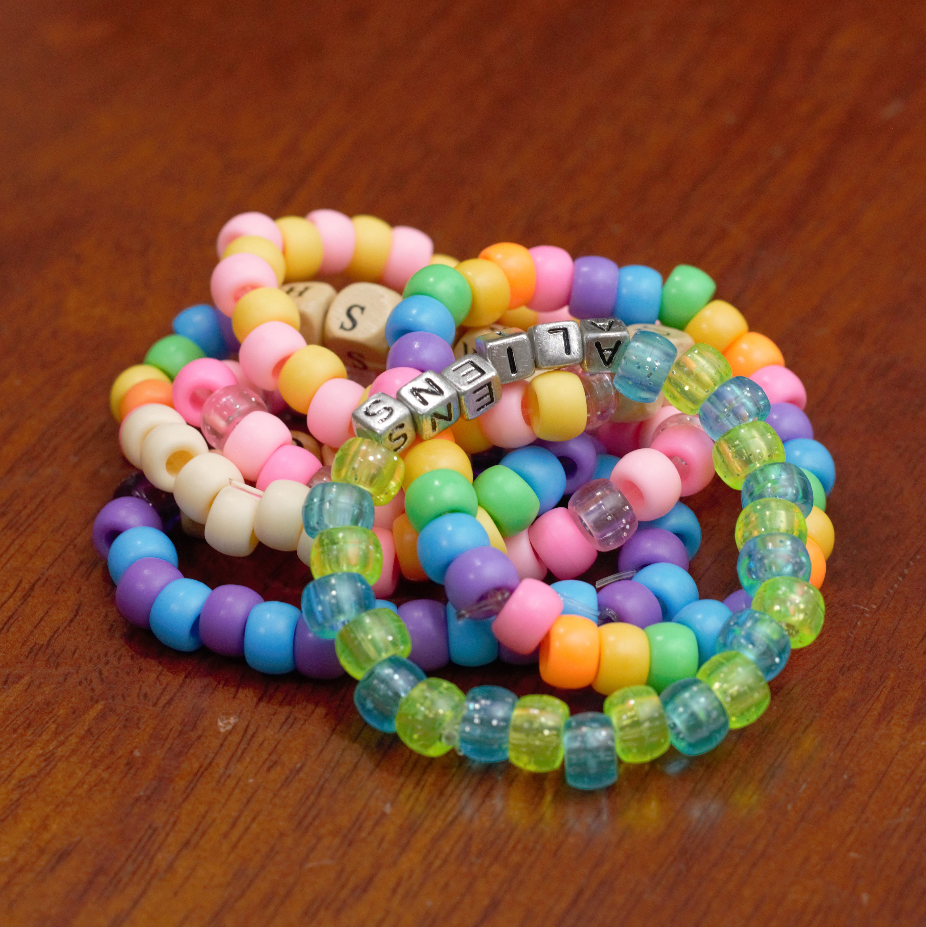 Handmade Rainbow Beaded Bracelet  Etsy