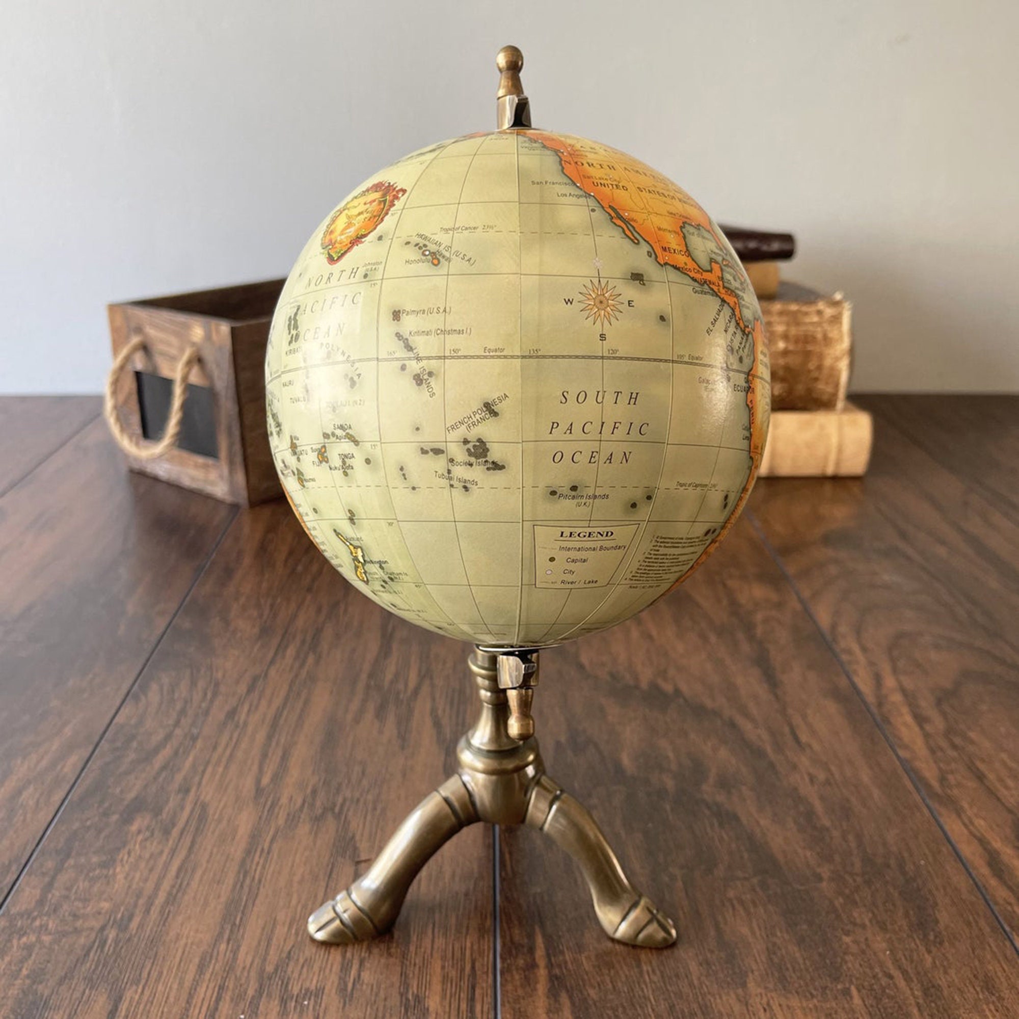 Decorative Terrestrial World Globe Home Decor - Etsy UK