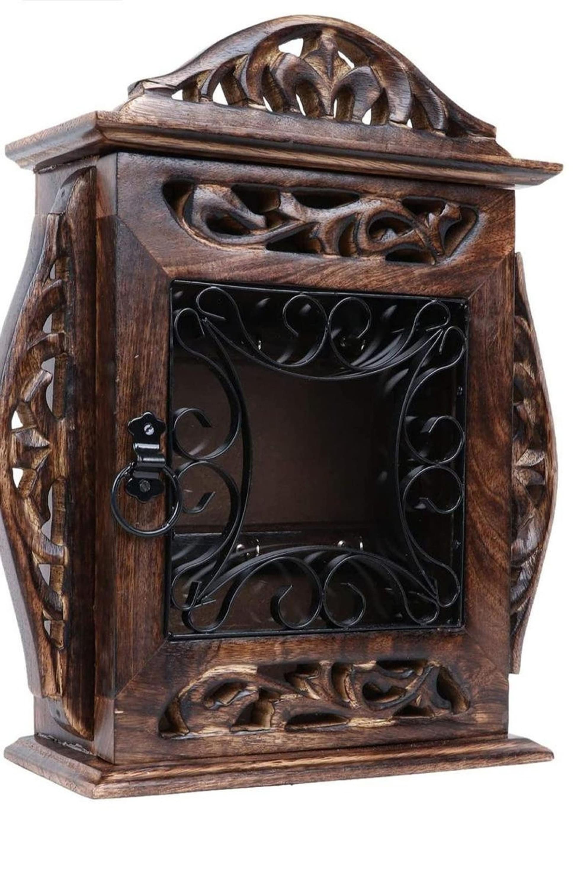 Antique Key Box/wooden Key Wooden Key Holderkey Etsy