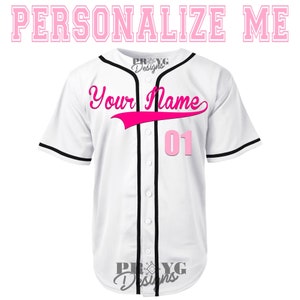 Adult Personalized Baseball Jersey, Custom Baseball Jersey, Baseball mom, Birthday Jersey, Personalized Gift, White Jersey, Anniversary Gift