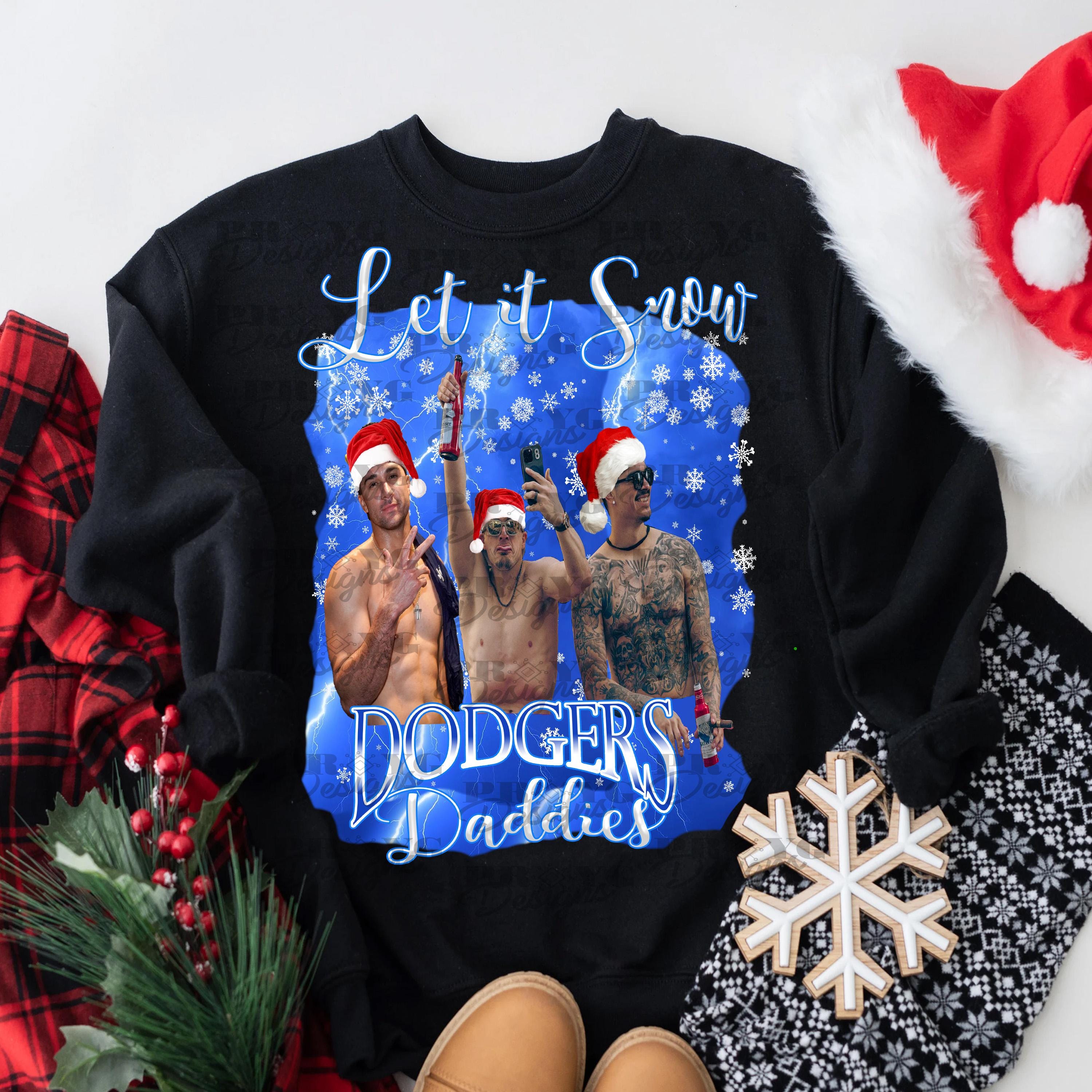 Adult Vintage Christmas Style Dodgers Daddies 