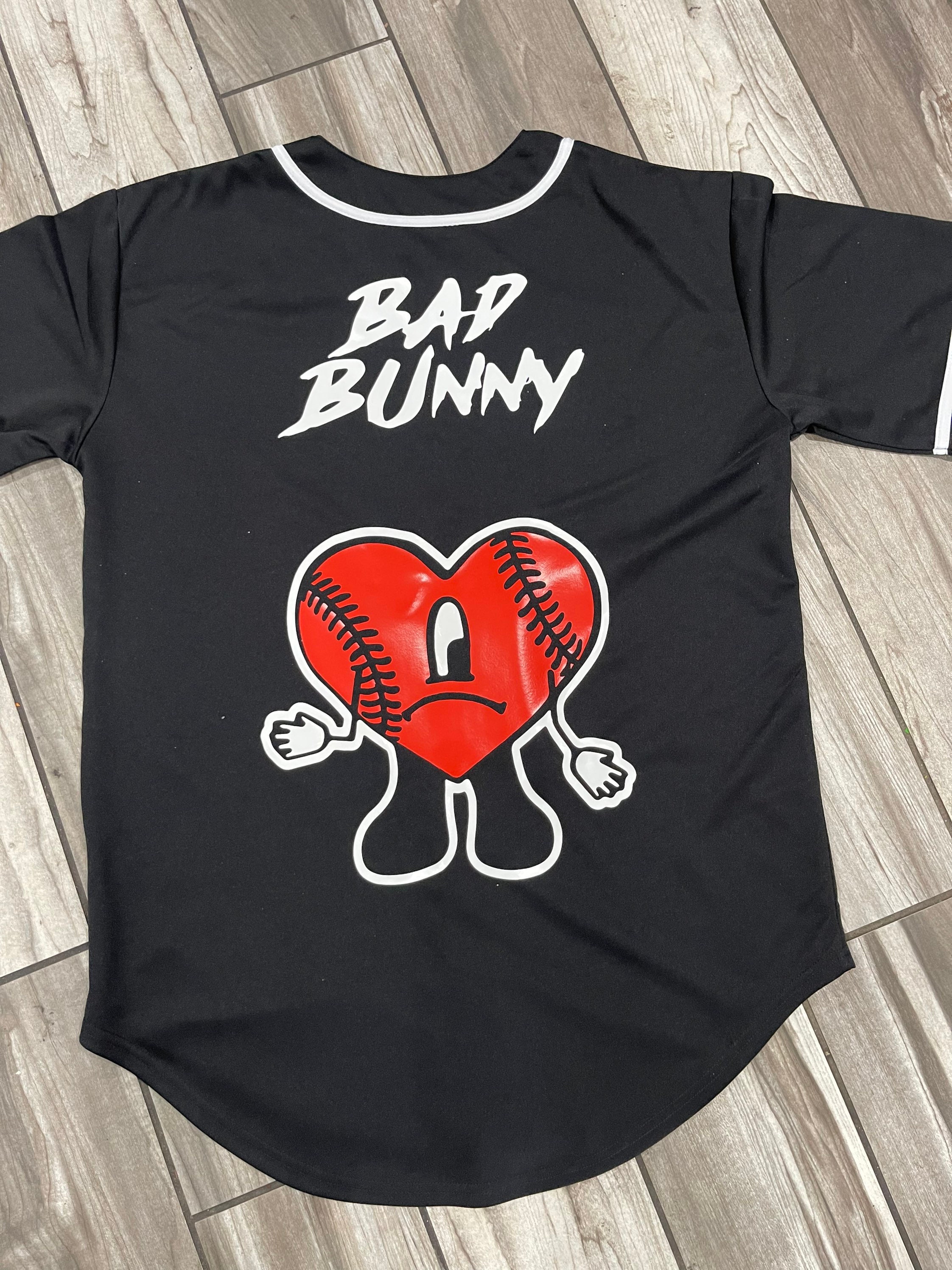 Adult Dodgers Bad Bunny Inspired Black Baseball Jersey Benito -  Denmark