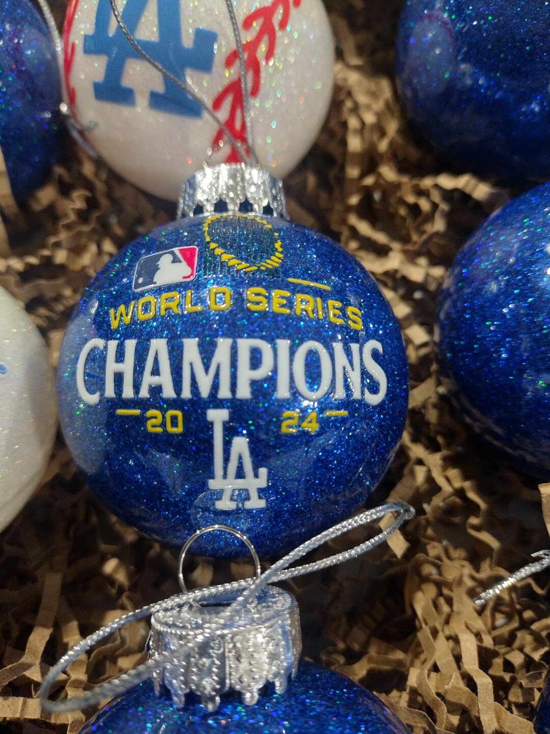 Personalized LA DODGERS Christmas Ornaments 2024 World Series Champions ...