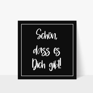 Grußkarte "Schön, dass es Dich gibt!" inkl. Umschlag