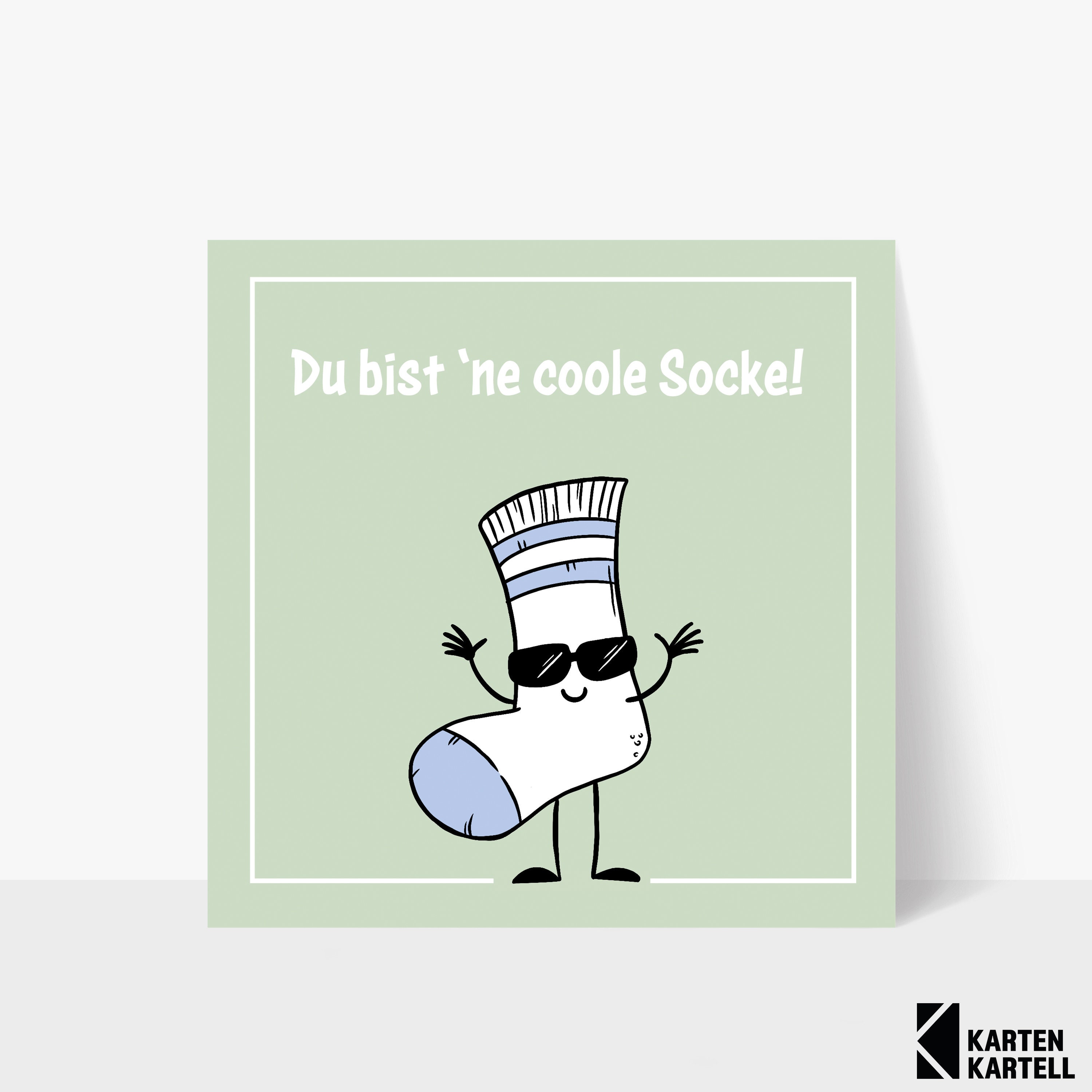Greeting Card du Bist 'ne Coole Socke Incl. Etsy
