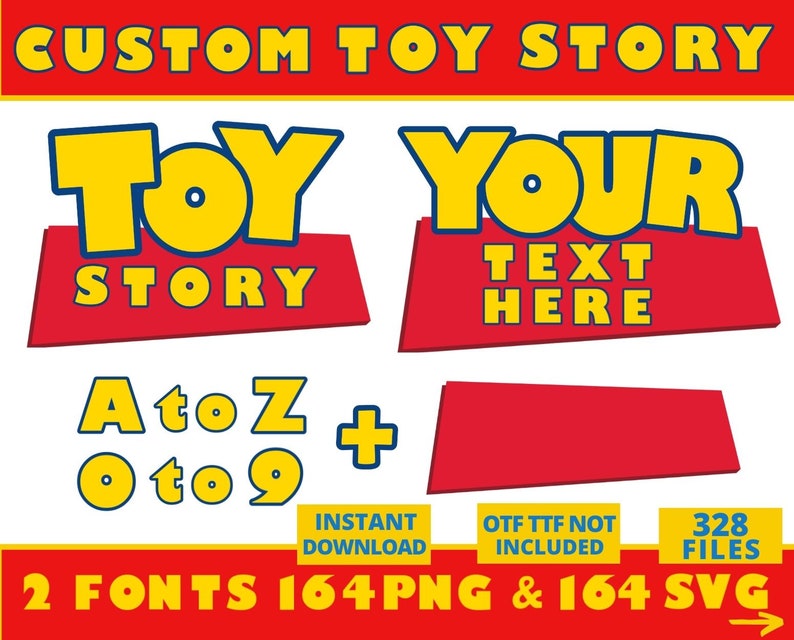 Toy Story Font Svg, Toy Story Alphabet, Toy Story Alphabet Svg, Toy Story Numbers, Toy Story Letters, Toy Story Font, Toy Story Clipart 