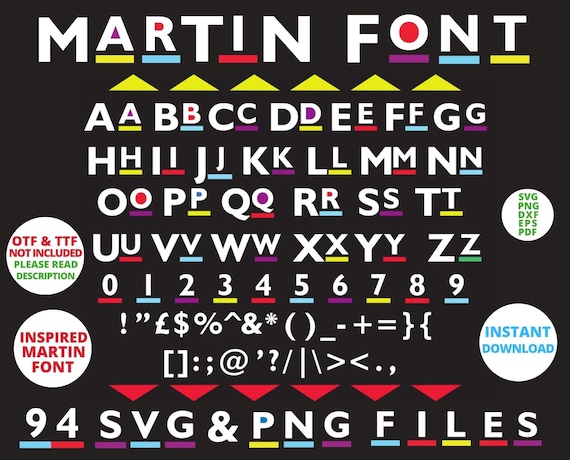 Martin Font SVG, Martin Tv Show, Martin Font, Martin Svg, Martin, Svg ...