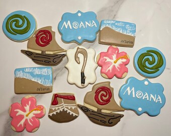 Moana Cookies Etsy Moana Cookies Etsy