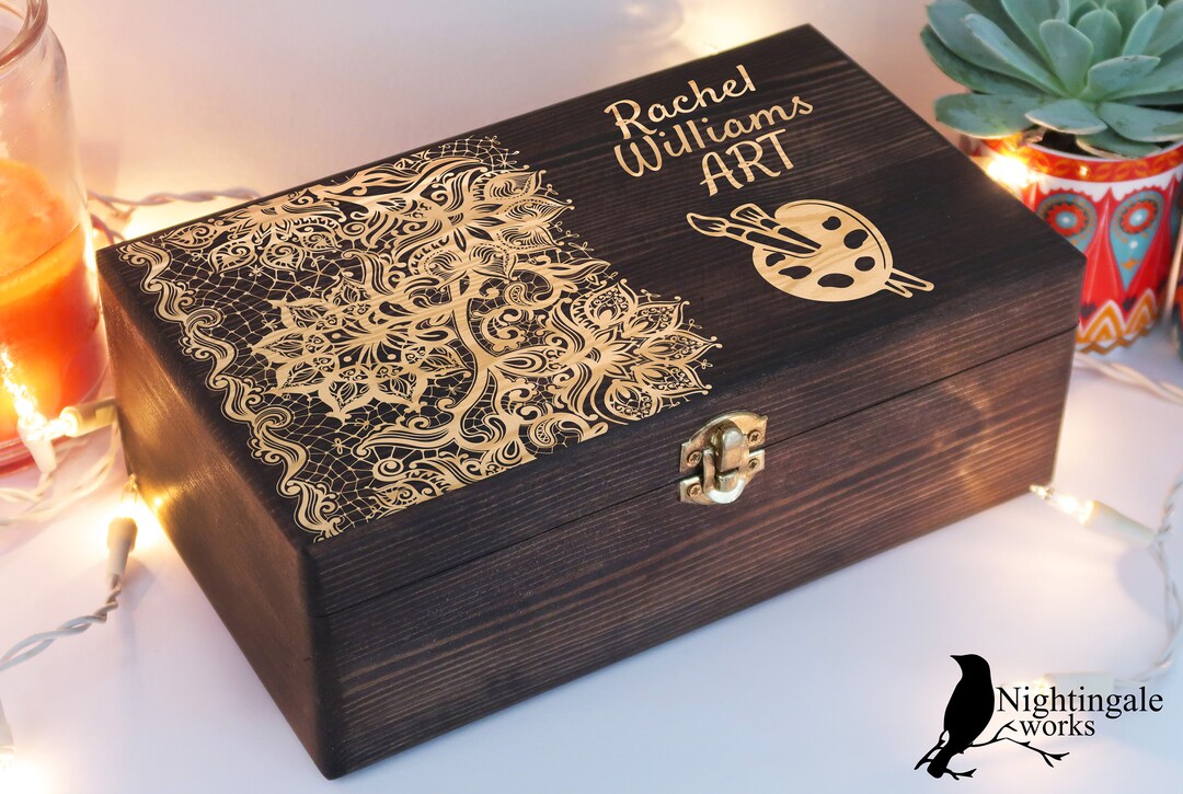 Buy Custom Art Box Custom Craft Box Paint Box Gift for Artist Online in