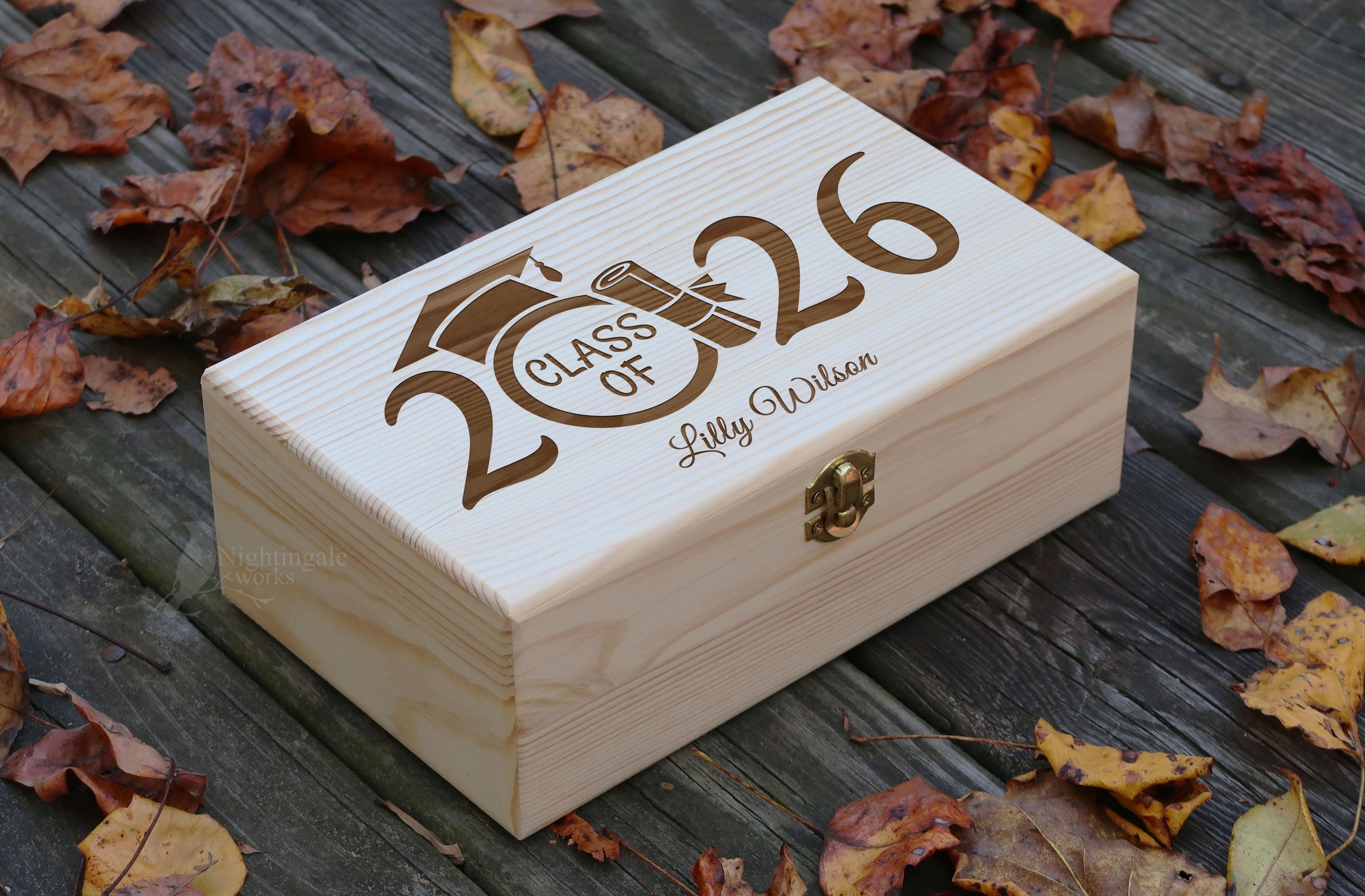 Personalized Engraved Graduation Box, Graduation Gift for Him or Her ...
