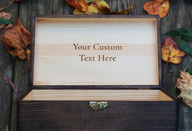 Personalized Engraved Handwriting Letter Gift, Custom Text Box ...