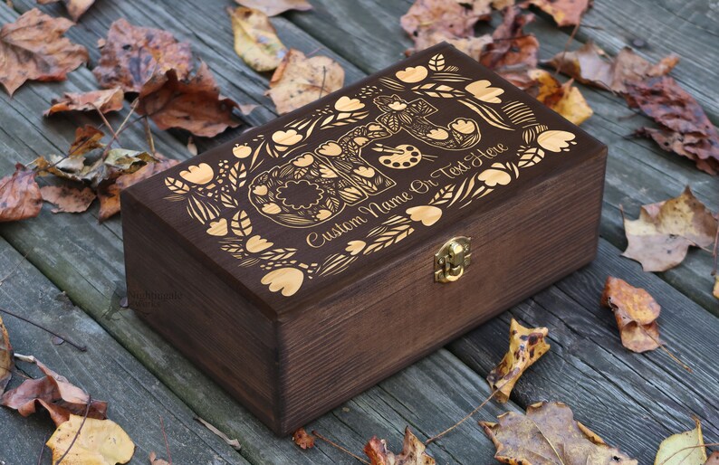 Personalized Engraved Art Box, Custom Craft Box, Paint Box, Gift for ...