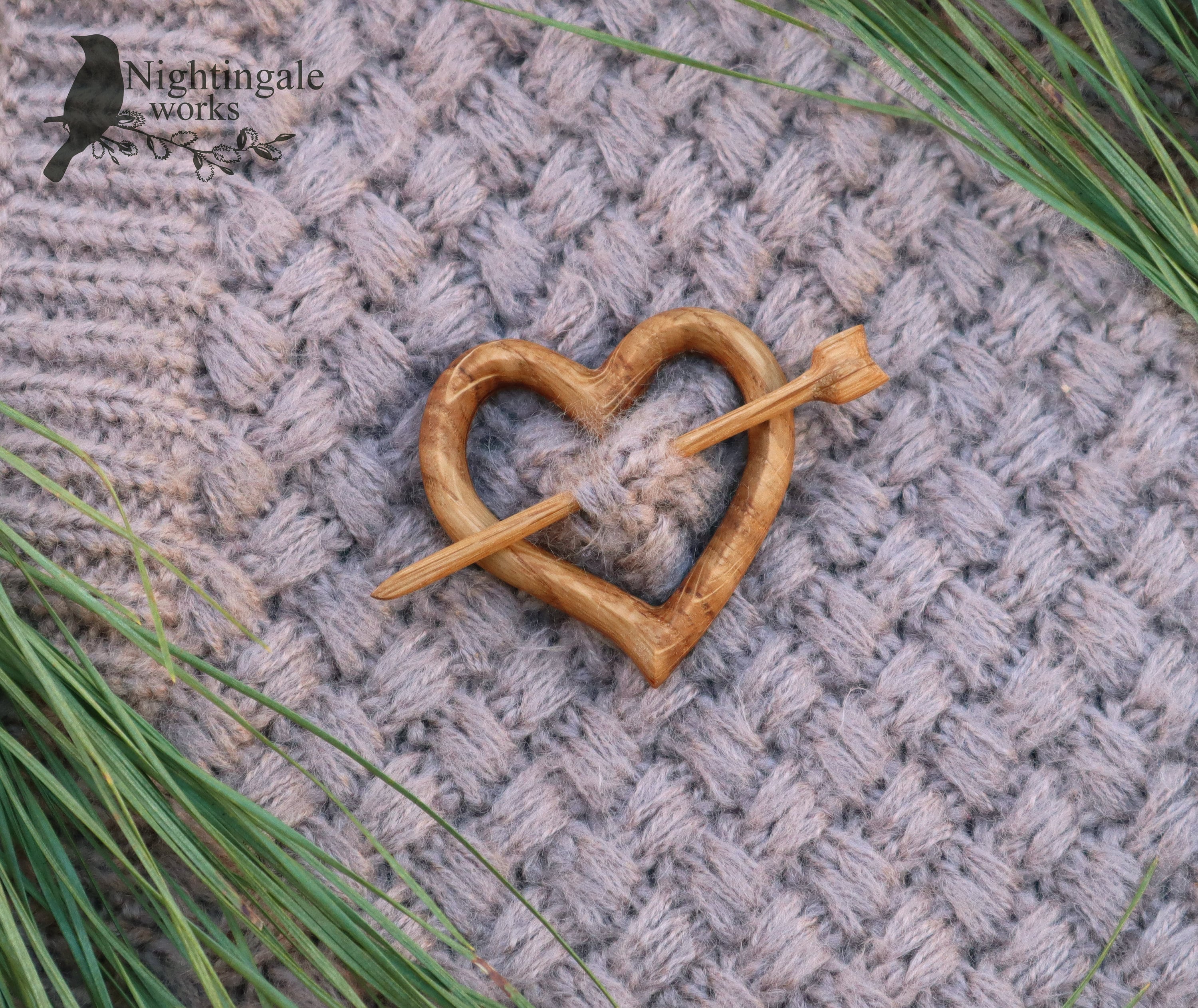 Zeshane Handicrafts (Knit & Crafts) Carved Shawl Pins; 3-Inch Sheesham, Rosewood, Multi Wood Rosewood Brown/Tan Wood M