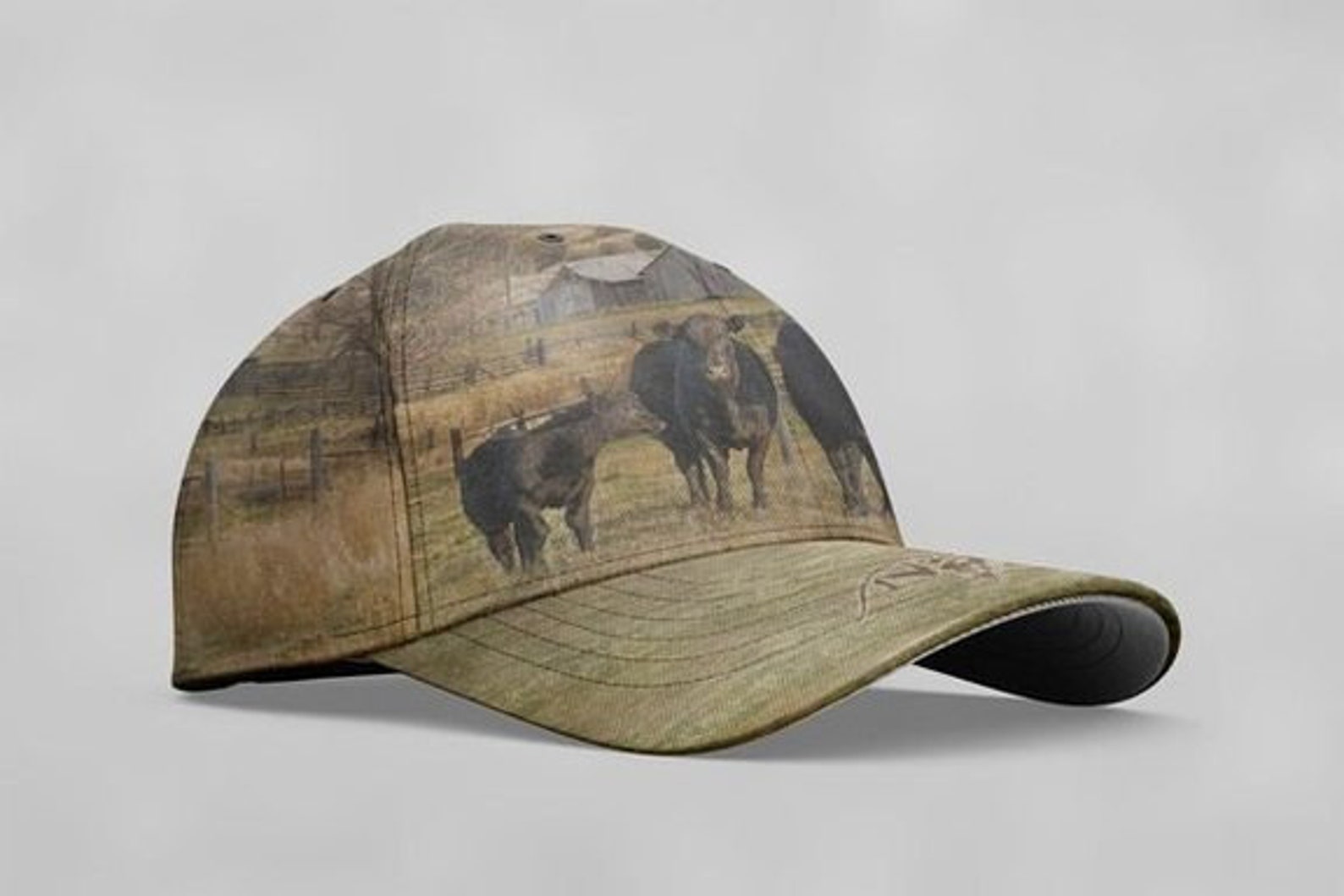 YOUR BRAND Cow Farm Cap One Embroidered Men Women Rancher Etsy