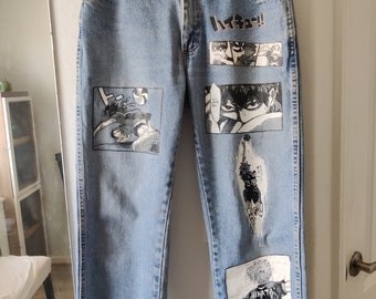 Hand Painted Anime Etsy hand painted anime etsy