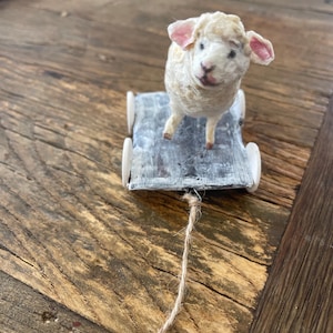 sheep made of cotton wool
