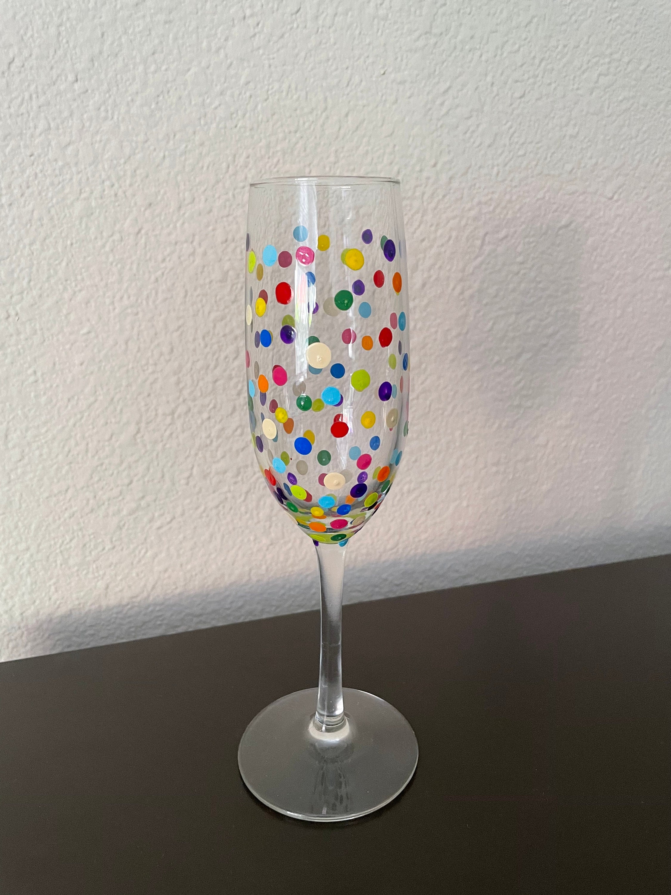 Birthday Champagne/wine Glasses Etsy