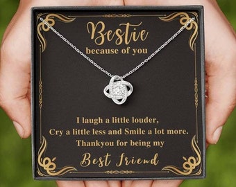 Best friend gift - Love Knot Necklace ,Gift for friends, friendship gift, friendship necklace, Thanksgiving Gift To Friend