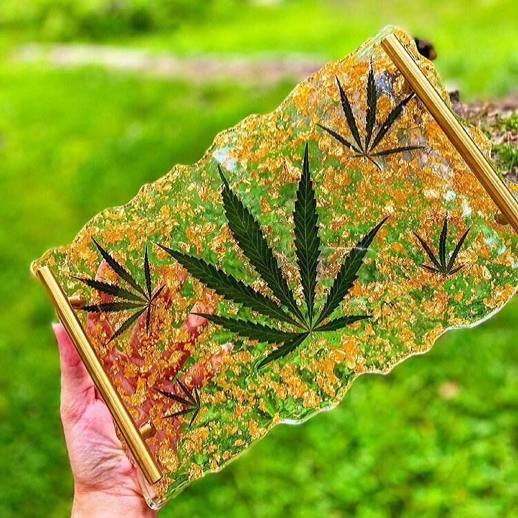 Epoxy Resin Rolling/Serving Tray Etsy