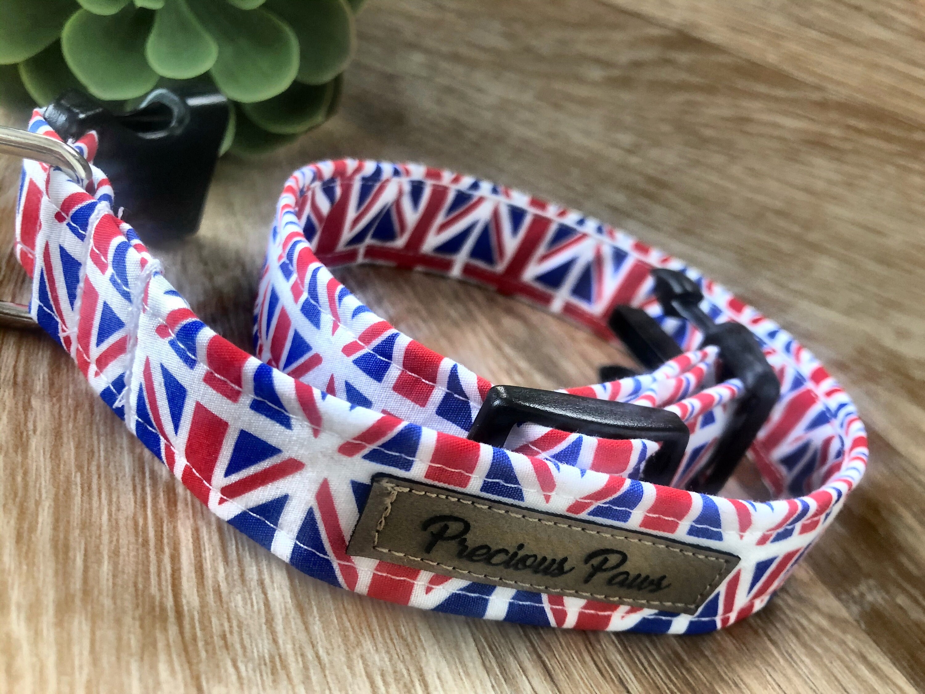 Union Jack Dog Collar British Flag Dog Collar Patriotic Dog Etsy UK
