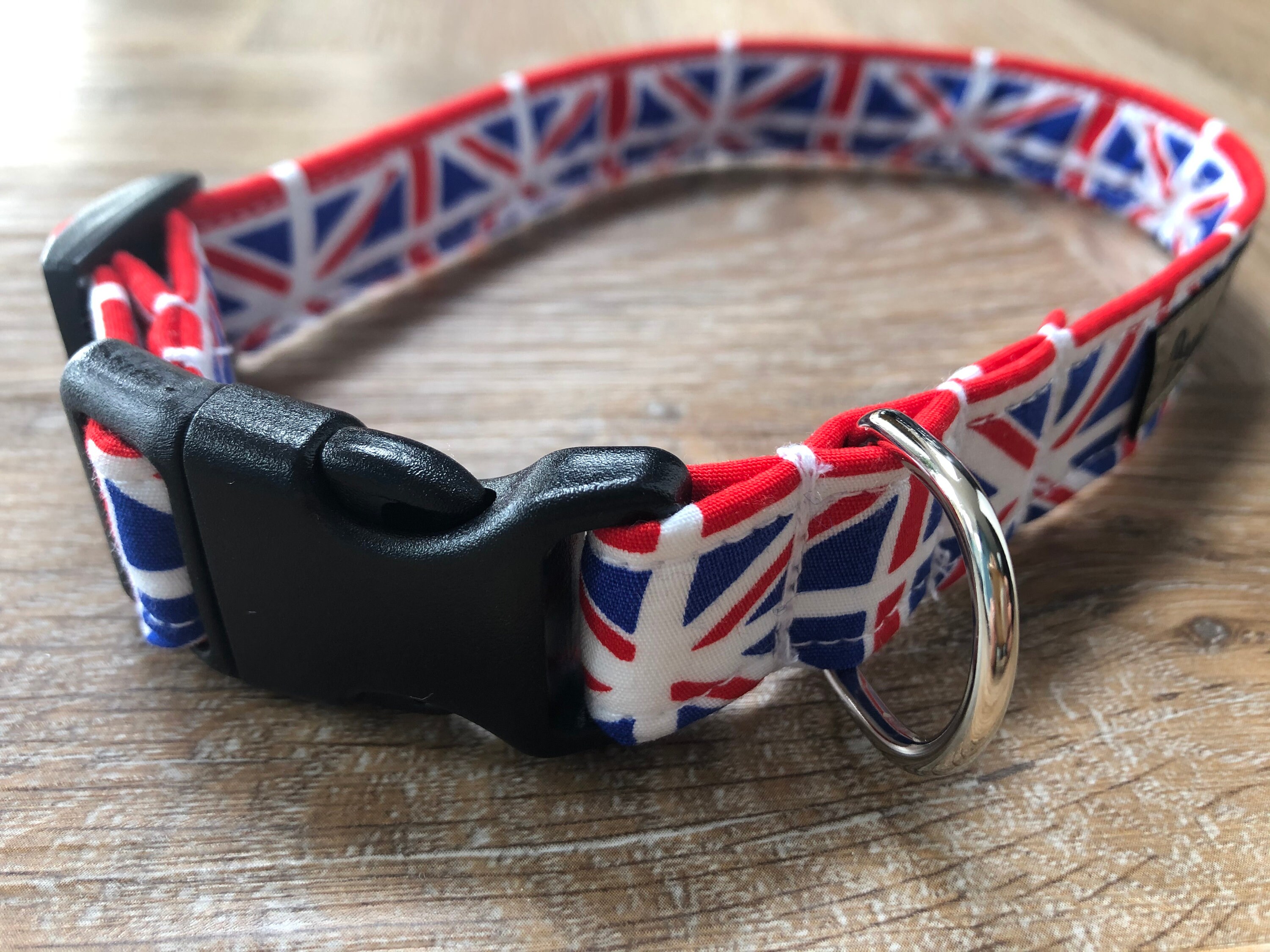 Union Jack Dog Collar British Flag Dog Collar Patriotic Dog Etsy UK