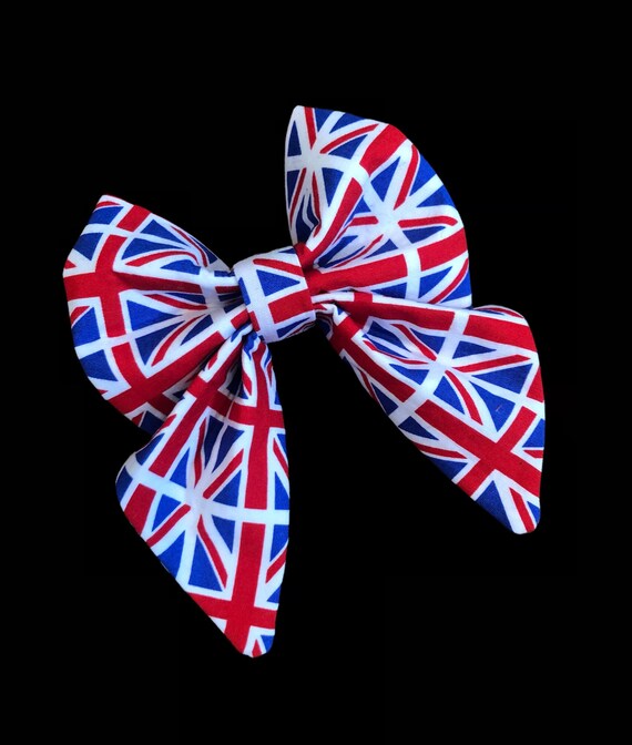 Union Jack Dog Sailor Bow British Flag Dog Sailor Bow Union Etsy UK