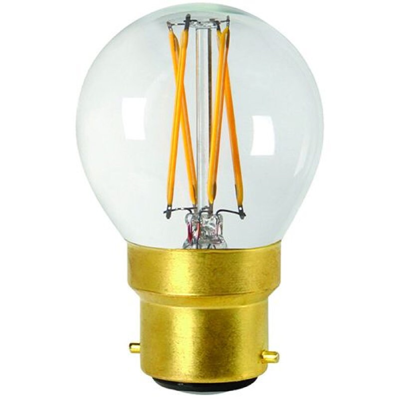 Ampoule Led Mini Globe - Culot B22 Filament Croisé 2 Coloris Disponibles