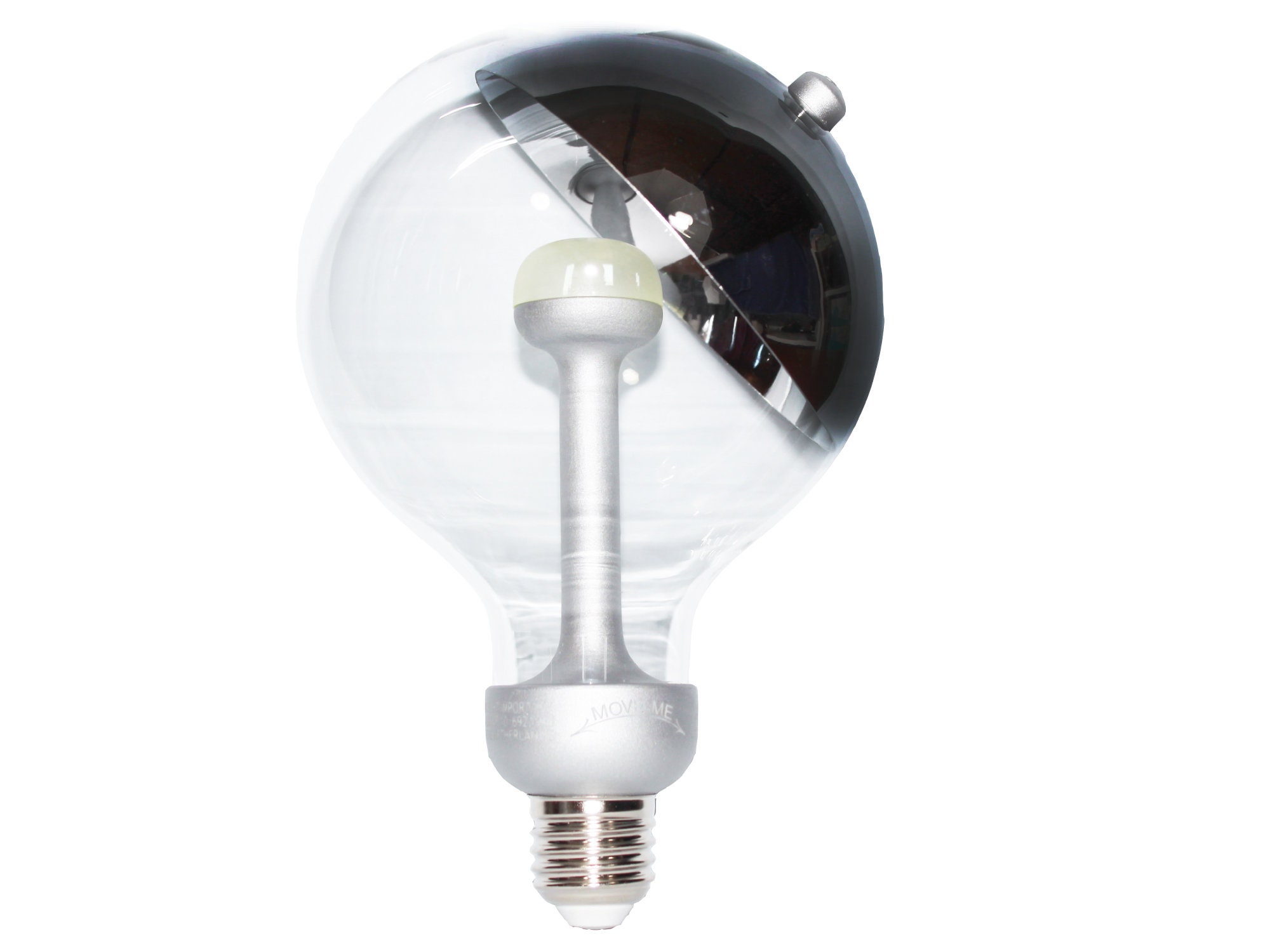 Ampoule Led Culot E27 Forme Globe avec Parabole Chromé Brillante - Petit Modèle et Grand Disponibles