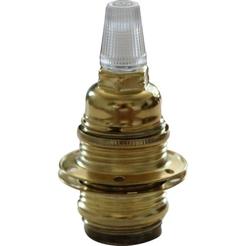 Douille E14 Métallique avec Terre Arrêt Câble 2 Bagues - 3 Coloris Disponibles