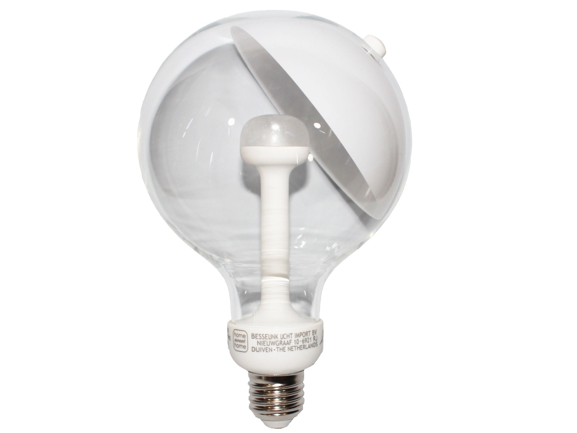 Ampoule Led Culot E27 Forme Globe avec Parabole Blanche - Grand Modèle et Petit Modèle