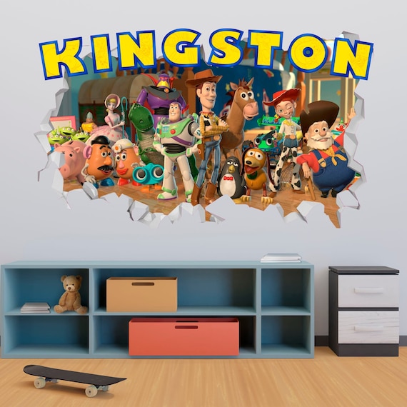 Toy Story Wall Decals Toy Story Movie Wall Decal Vinyl Toy Etsy
