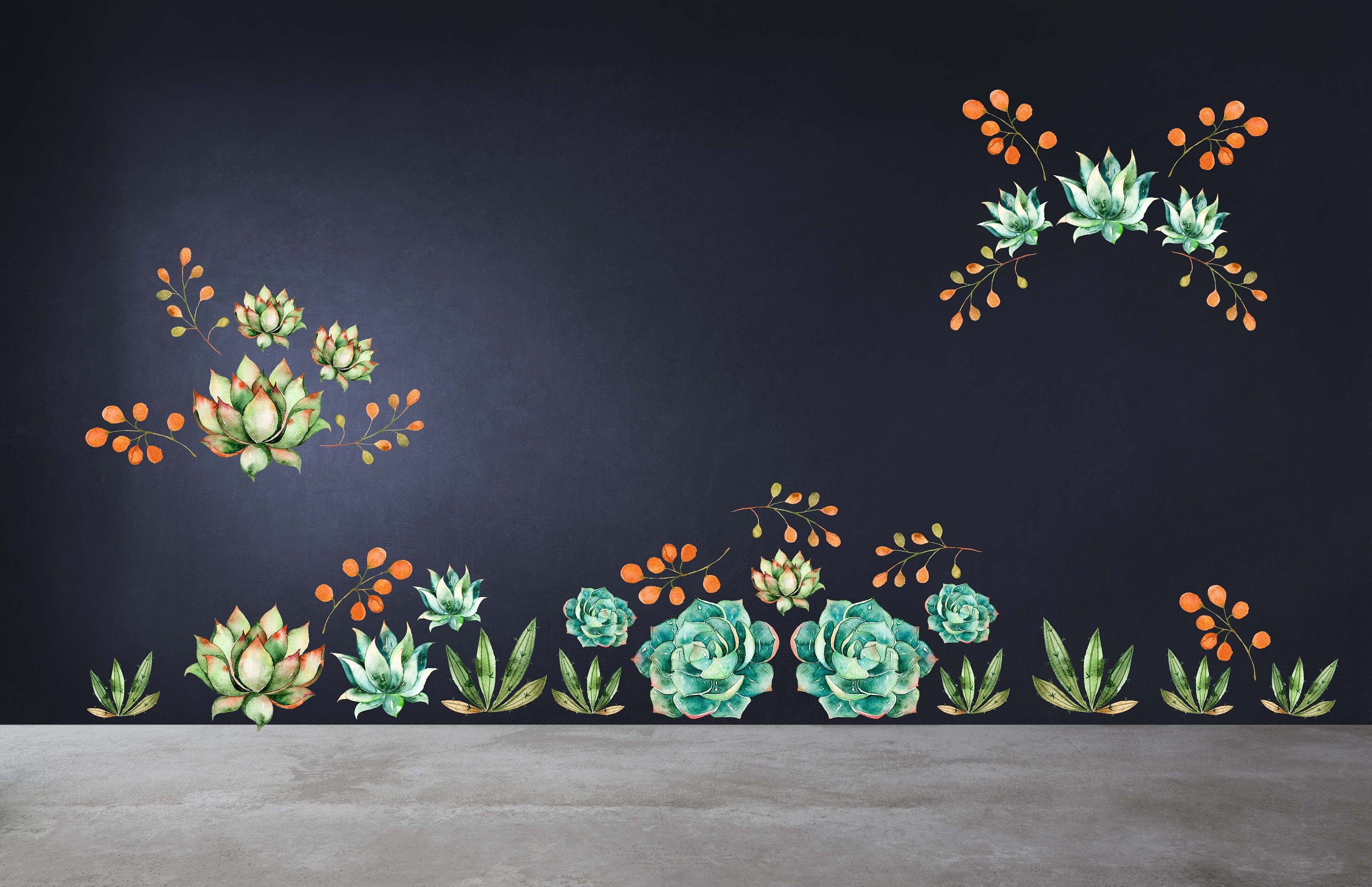 Flowers Cactus Wall Decor Home Decor Desert Cactus Nursery Etsy UK