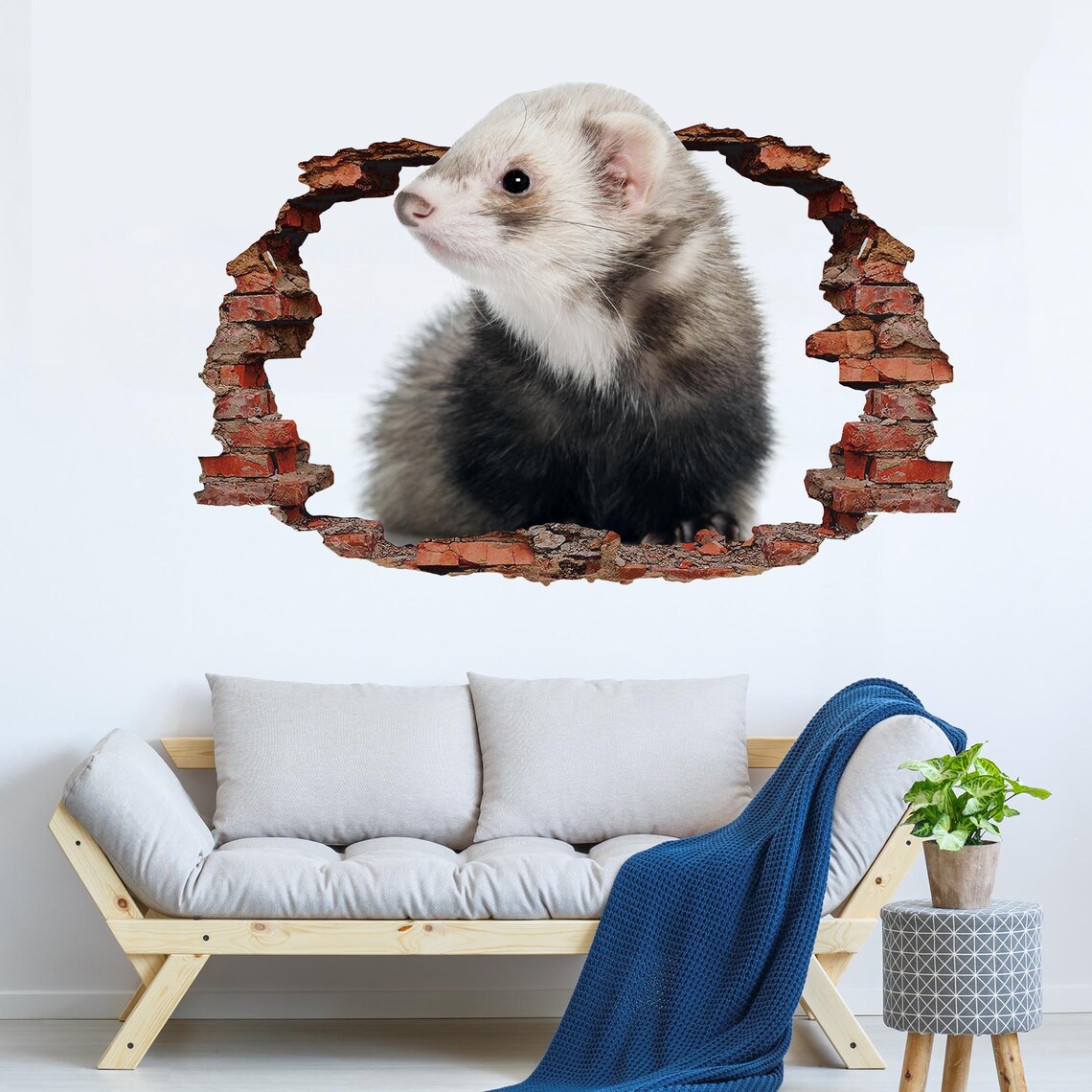 Ferret Decals for Walls Ferret Wall Art Decor Ferret Etsy UK