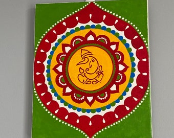 Mandala Wall hanging | Mandala Wall art | Hand painted Mandala on canvas |  | Mandala UK