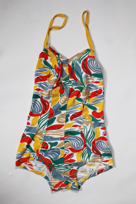 1950 S One Piece Swimsuit Maillot De Bain Une Piece Gem 1950 S One Piece Swimsuit Maillot De Bain Une Piece Gem