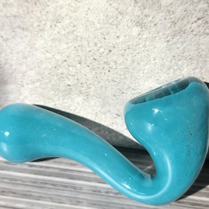 Teal Aqua Sherlock Tobacco Pipe