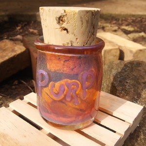 Purp Jar Jug with Cork