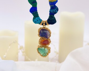 ROUGH STONE NECKLACE  - Natural Gemstone Jewelry - Raw Gemstone Necklace for Women - Healing Crystal Necklace - Gift for Her