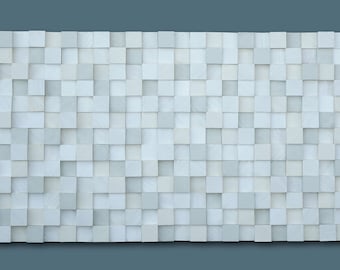 Wood headboard, white headboard, wood bed panel headboard, queen size wood panel headboard, wall hanging, wood wall art, white wall decor