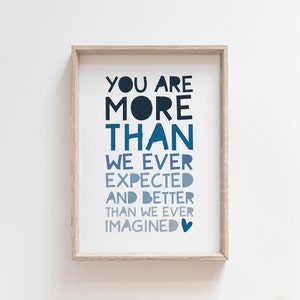 Boys Bedroom Decor, Boys Nursery Decor, Boys Bedroom, Nursery Quote, Blue, Playroom Wall Art, Boys Bedroom Prints, Playroom Prints, Baby Boy