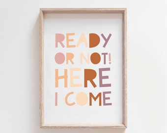 Playroom Prints, Girls Nursery Prints, Boho Nursery Wall Art, Girls Wall Art, Toddler Bedroom, Playroom Wall Art, Girls Bedroom Decor