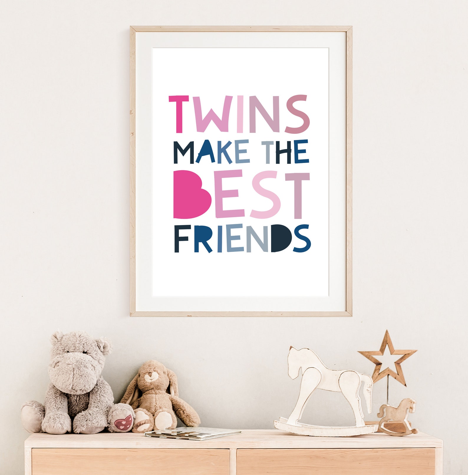 Twins Bedroom Prints, Twins Wall Art, Twin Quotes, Twins Nursery ...