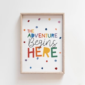 Láminas coloridas para la sala de juegos, arte de pared para niños, láminas de aventuras, arte de pared de arcoíris, láminas para guarderías, dormitorio de niños, arte de pared para la sala de juegos, habitación de niños