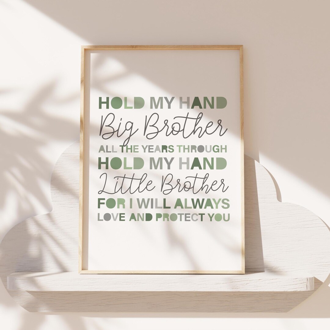 Brothers Make the Best Friends Print, Boys Nursery Prints, Brother ...