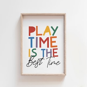 Rainbow Playroom Prints, Play Print, Playroom Wall Art, Kids Wall Art, Boys Nursery Prints, Girls Nursery Prints, Girls Bedroom Decor